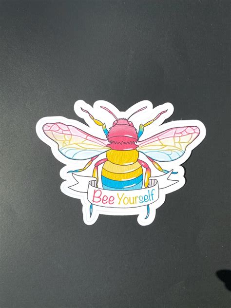 Pansexual Lgbtq Pride Bee Yourself Sticker Etsy