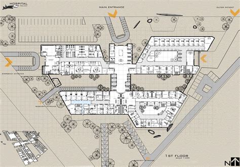 Hospital Floor Plan Hospital Design Architecture Hospital Floor Plans