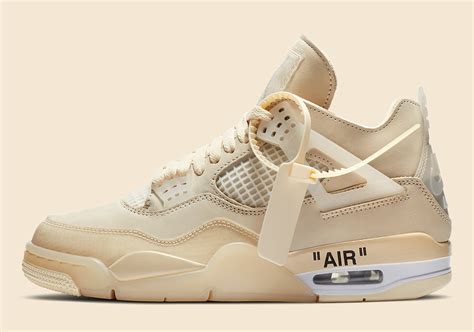 Featuring a sail colorway, the shoe is reminiscent of the upcoming take a look at the pair below and keep it locked to justfreshkicks for updates and more sneaker news. Off-White x Air Jordan 4 WMNS "Sail" - SneakerDream