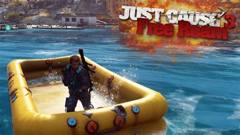 Just Cause 3 Free Roam Secret Inflatable Boat Just Cause 3 Funny