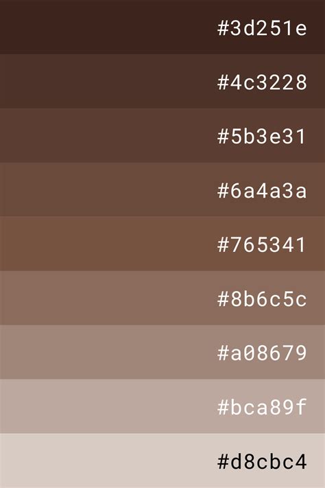Brown Color Palette Pantone Colour Palettes Hex Color Palette Brown