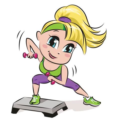 Royalty Free Step Aerobics Clip Art Vector Images And Illustrations Istock