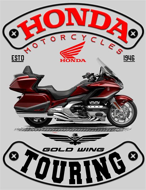 Honda Goldwing Digital Art By Ramkumar Gr Fine Art America