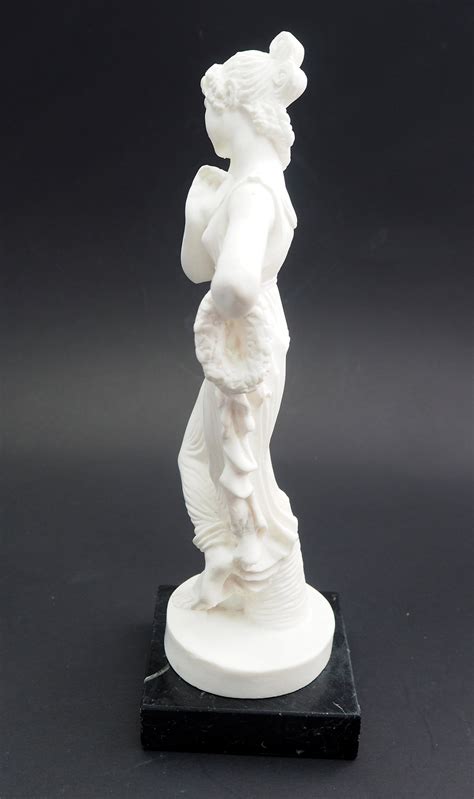 Hand Carved Stonelite Alabaster Greek Goddess Statue Figurine Etsy