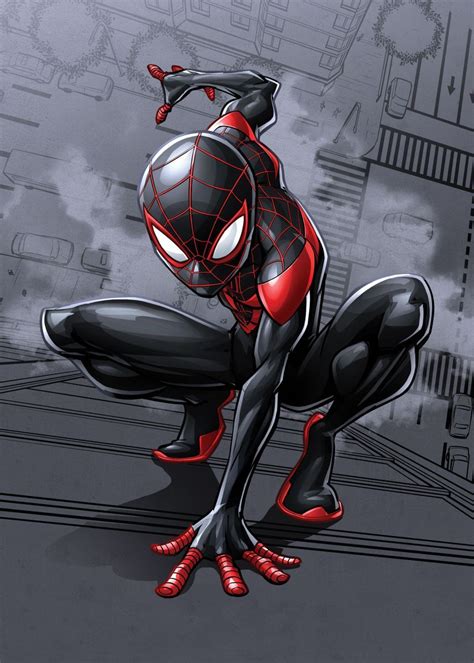 Spider Man Miles Morales Poster By Marvel Displate Marvel