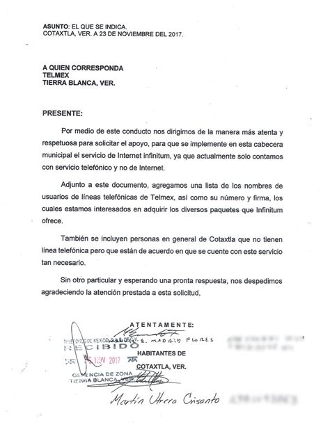 Municipal Oficio De Solicitud De Apoyo De Material Compartir Materiales