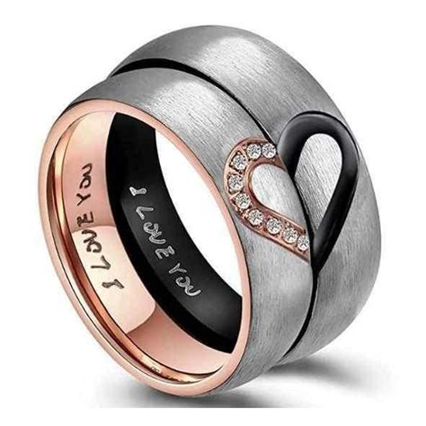 Hidden Message His And Hers Heart Promise Rings Promise Rings For