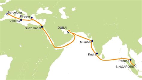 The Spice Route And Suez Canal Cruise Review Some Statistics Distances For The Cruise