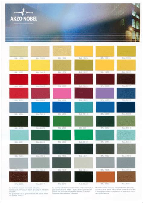 Ral Colour Chart Thomas Howse Ltd Ral Colours Grain Frame Ral