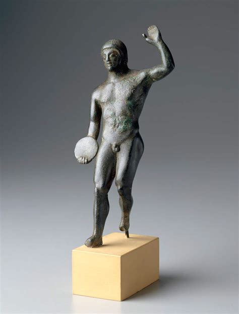 Statuette Of A Discus Thrower Discobolos About 480 B C Greek