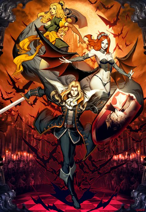 Alucard Maria Renard And Succubus Castlevania And 1 More Drawn By