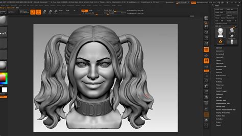 Harley Quinn 02 Daily Sculpting Zbrush Practice Youtube
