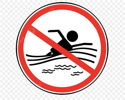 รูปswimming Icon No Swimming Swimming No Swimming Warning Icon Png