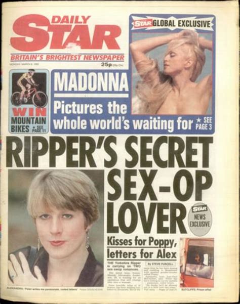 Madonna Set Of Four Daily Star Newspapers Uk Magazine 515647 Newspapers