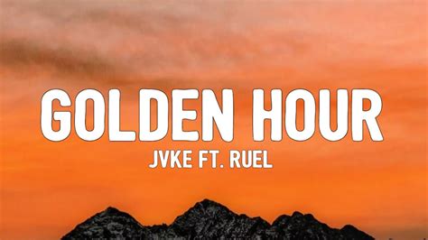 jvke golden hour lyrics ft ruel youtube