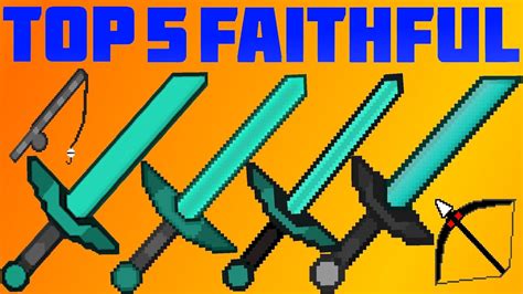 Top 5 Minecraft Pvp Texture Packs Faithful 2 19x 18x 17x Youtube