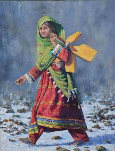 Pin By 𝓡𝓪𝔃𝓪 𝓢𝓱𝓪𝓱 On Art Paintings Pakistani Art Art Village Art