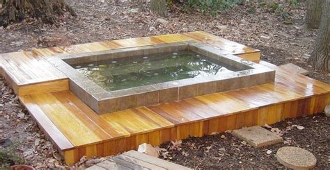 Customer Brandon P In Md Keep It Simple With His Diy Hot Tub Surrounded By A Stepped Wood Deck