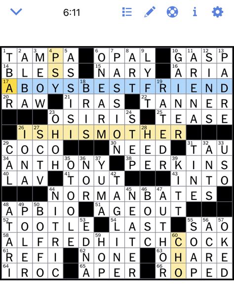 The New York Times Crossword Puzzle Solved Tuesdays New York Times