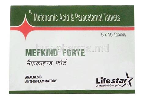 Buy Mefkind Forte Mefenamic Acid Paracetamol Online