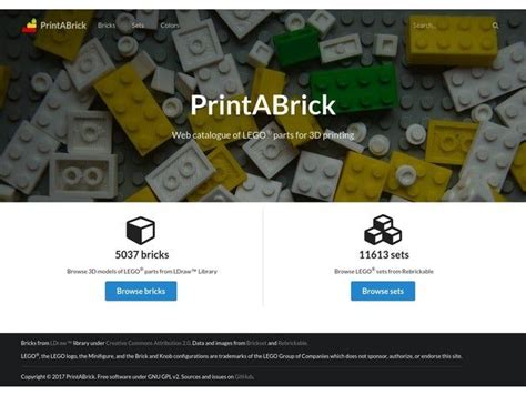 Print A Brick All Lego® Parts And Sets By Hroncok Thingiverse All