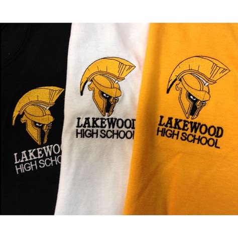 Lakewood High School Professionally Embroidered Logo A Big Fish