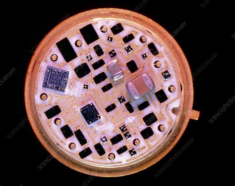 Macrophoto Of A Hybrid Circuit Stock Image T3700433 Science
