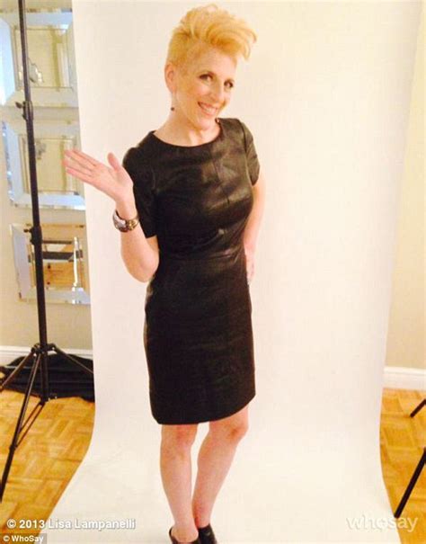 Shes Just Showing Off Now Lisa Lampanelli Models A Tight Black Dress