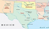 Mapa do Texas - EUA Destinos
