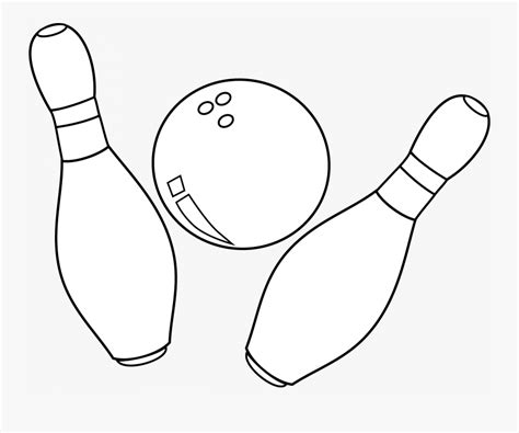 Bowling Pin Coloring Page Clipartsco Sketch Coloring Page Images And