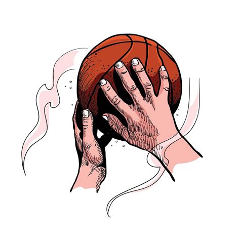 Hand Throwing A Basketball Sketch 1114795 Vector Art At Vecteezy