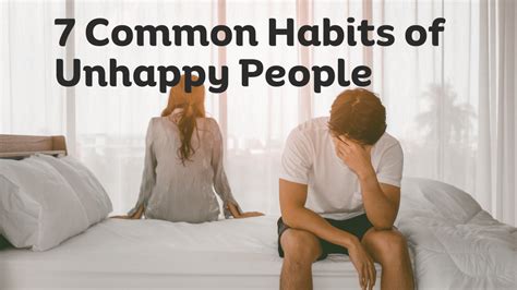 नाखुश लोगों की 7 सामान्य आदतें। 7 Common Habits Of Unhappy People