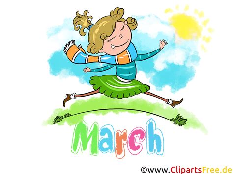 March Clip Art Free Printable