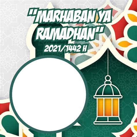 Contoh Poster Ramadhan Simple Twibbon Ramadhan 2021 Marhaban Ya Riset