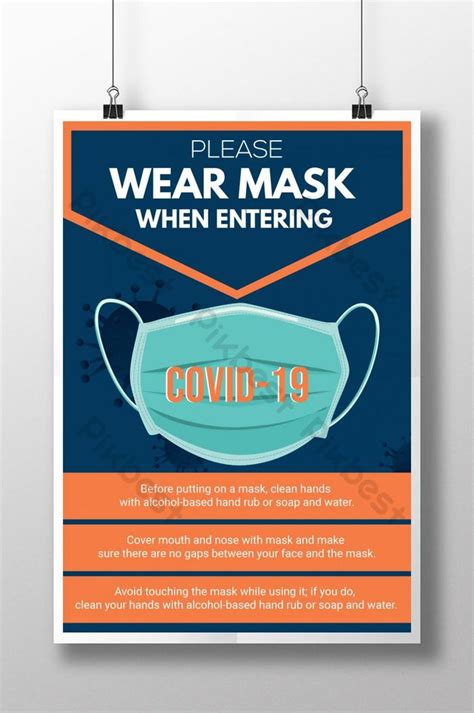 Attention sign set by in8finity on @creativemarket. Wear Mask Coronavirus Covid19 Awareness attention poster | AI Free Download - Pikbest