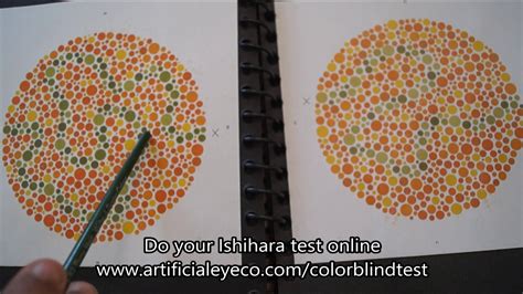 Orange Filter Pattern Pages In Ishihara Test Book 10 Of 21 Youtube