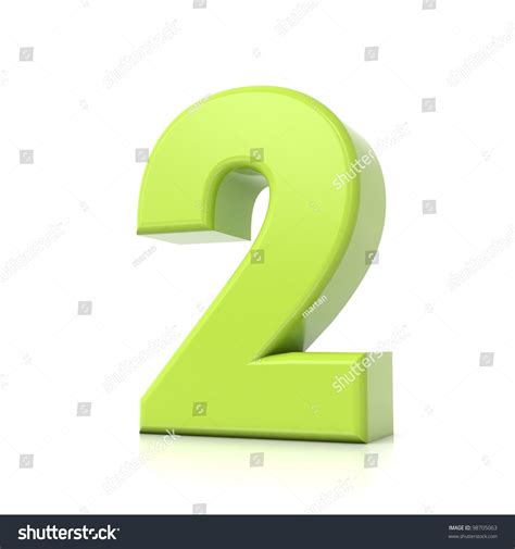 3d Green Number Collection 2 Stock Photo 98705063 Shutterstock