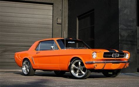 Ford Mustang 1965 Orange Mustang Vintage Cars Classic Cars Ford