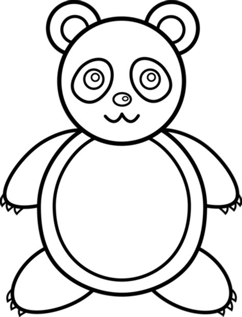 Download High Quality Panda Clipart Outline Transparent Png Images