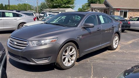 2013 Ford Taurus Sel Gray Charcoal Leather Power Sunroof Carzonesales