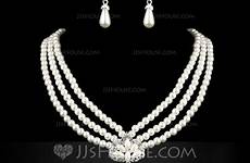 jjshouse loading rhinestone alloy pearl elegant ladies sets jewelry