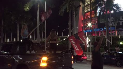 Usa Miami Heat Fans Celebrate As Their Team Wins The Eastern Conference Finals Video Ruptly