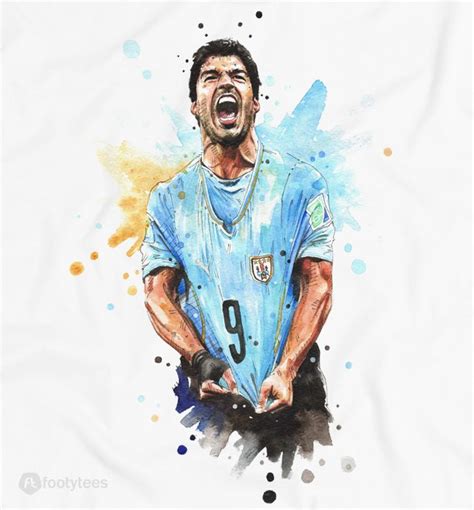 Latest Tees Soccer Artwork Football Art Luis Suárez