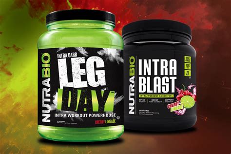 Nutrabios Intra Workouts Leg Day And Intra Blast Now In Cherry Limeade