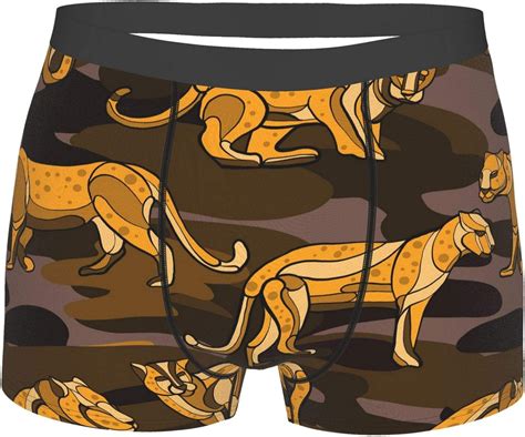 Line Tiger Mens Underwear Breathable Men Boxer Briefs Comfort Soft