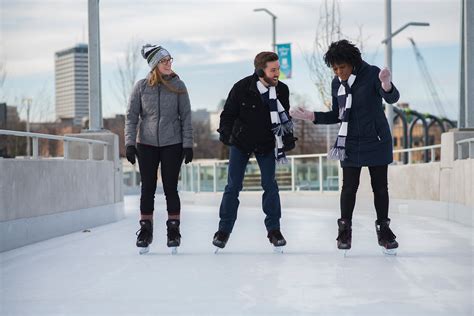 Ice Skating Three People Howard Park