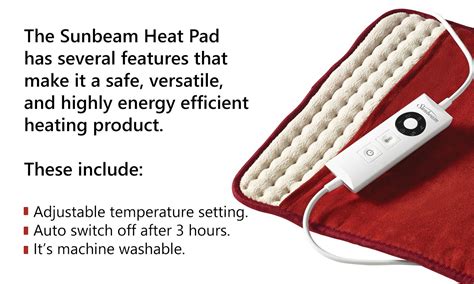 Sunbeam Electric Heat Pad Arthritis Joint Back Pain Relief Therapy