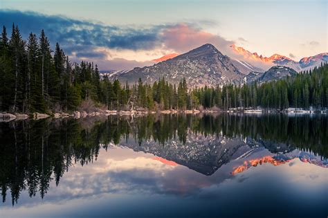 Perfect screen background display for desktop, iphone, pc, laptop, computer. Bear Lake Reflection At Rocky Mountain National Park 4k ...