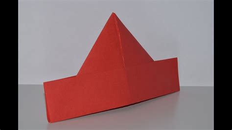 How To Make A Sailors Hat Pretty Origami Youtube
