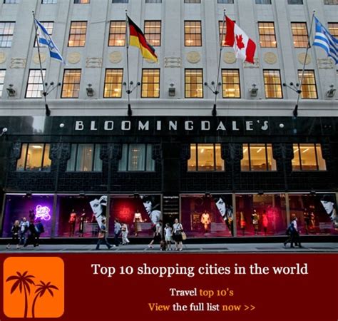 The Worlds Top 10 Best Shopping Cities Nyc Trip City Dream